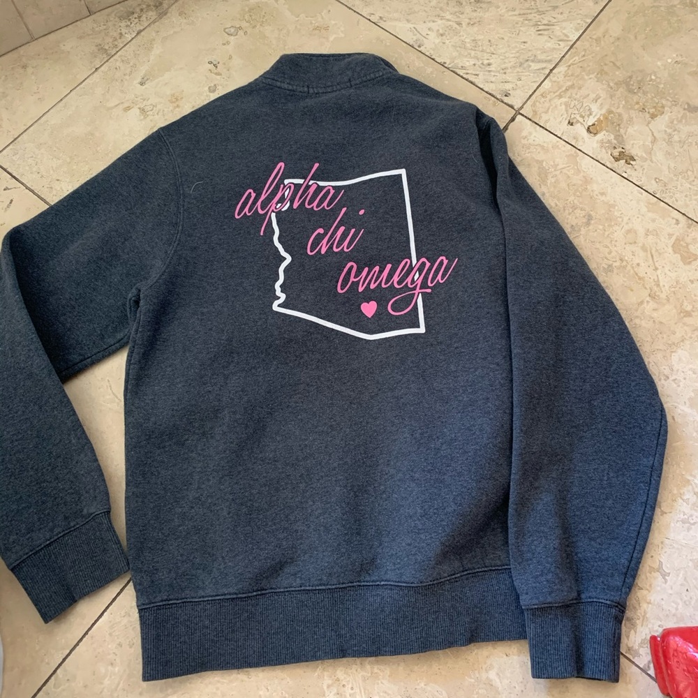 alpha chi omega half zip